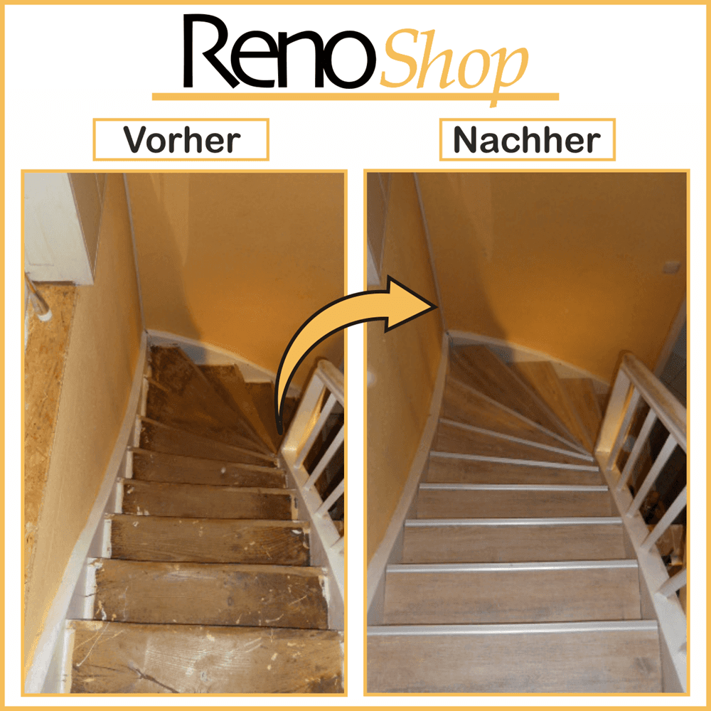 Treppen selbst renovieren / Treppe selber renoviert