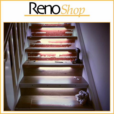 Treppen renovieren - Treppe mit Laminat verkleiden